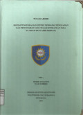 Laporan Tugas Akhir Sistem Pengendalian Intern Terhadap Penggajian dan Pengupahan yang telah Diterapkan pada PT. Multiduta Adhi Perkasa