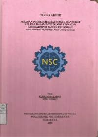Image of Laporan Tugas Akhir Peranan Prosedur Surat Masuk Dan Surat Keluar Dalam Menunjang Kegiatan Mengarsip Di Bagian Keuangan (Studi Kasus Pada PT Jasaraharja Putera Cabang Surabaya)