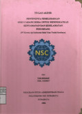 Laporan Tugas Akhir Pentingnya Pemeliharaan Suku Cadang Roda Untuk Meningkatkan Kenyamanan Dan Keselamatan Penumpang (PT Kereta Api Indonesia Balai Yasa Traksi Surabaya)