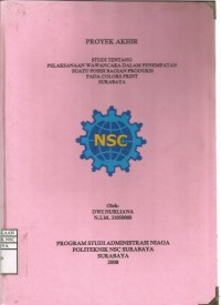 Image of Laporan Tugas Akhir Studi Tentang Pelaksanaan Wawancara Dalam Penempatan Suatu Posisi Bagian Produksi Pada Colors Print Surabaya