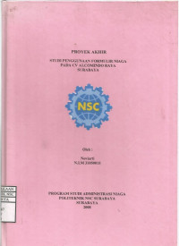 Image of Laporan Tugas Akhir Studi Penggunaan Formulir Niaga Pada CV Alcomindo Raya Surabaya