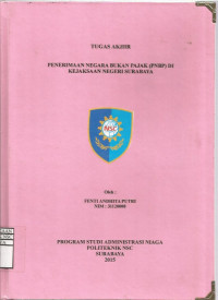 Image of Laporan Tugas Akhir Penerimaan Negara Bukan Pajak (PNBP) Di Kejaksaan Negeri Surabaya