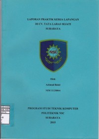 Laporan Praktik Kerja Lapangan CV. Tata Laras Sejati Surabaya