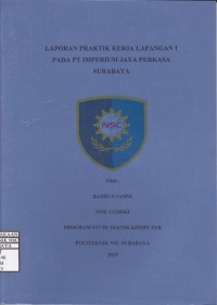 Image of Laporan Praktik Kerja Lapangan PT. Imperium Jaya Perkasa Surabaya