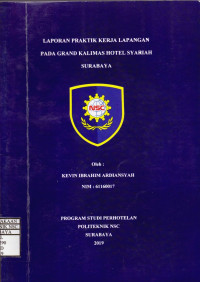 Image of LAPORAN PRAKTIK KERJA LAPANGAN PADA GRAND KALIMAS HOTEL SYARIAH SURABAYA