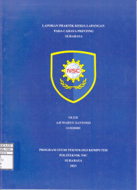 Image of LAPORAN PRAKTIK KERJA LAPANGAN PADA CAHAYA PRINTING SURABAYA