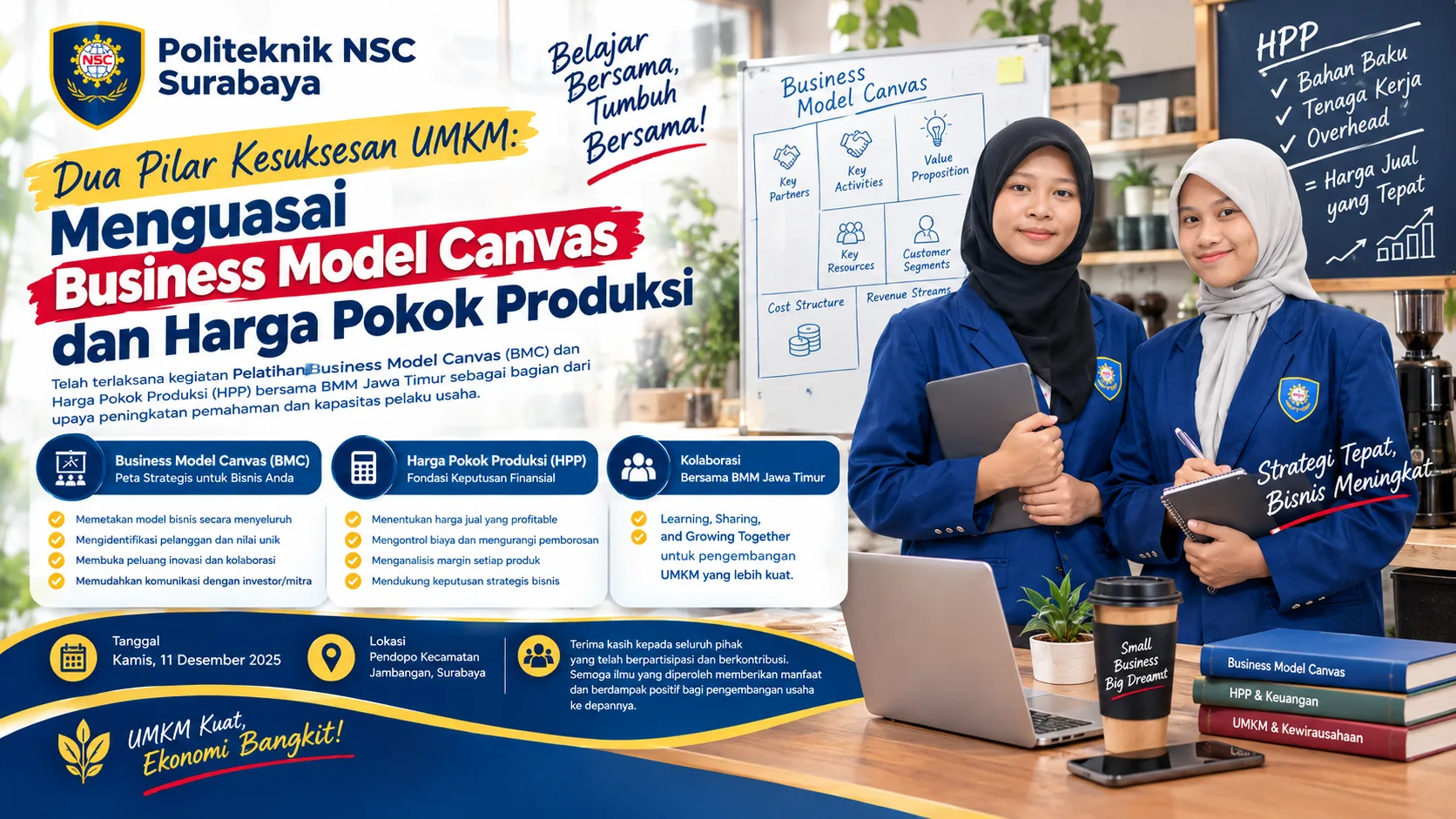 Dua Pilar Kesuksesan UMKM: Menguasai Business Model Canvas dan Harga Pokok Produksi