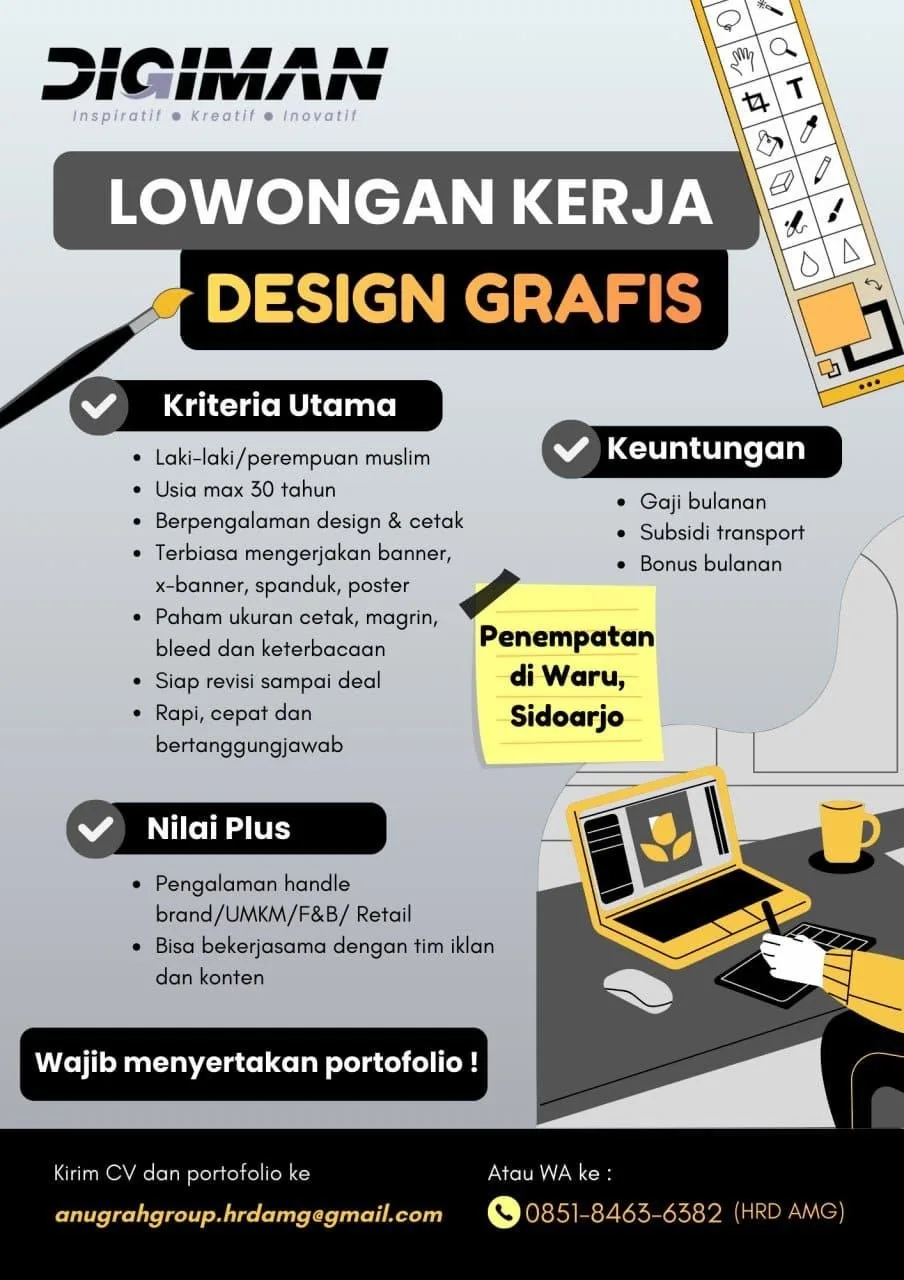 Lowongan Desain Grafis Digiman