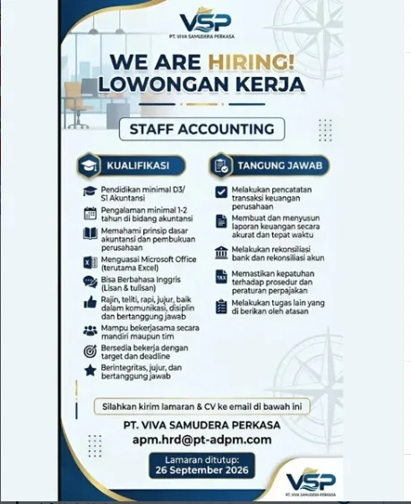 Staff Accounting PT VIVA SAMUDERA