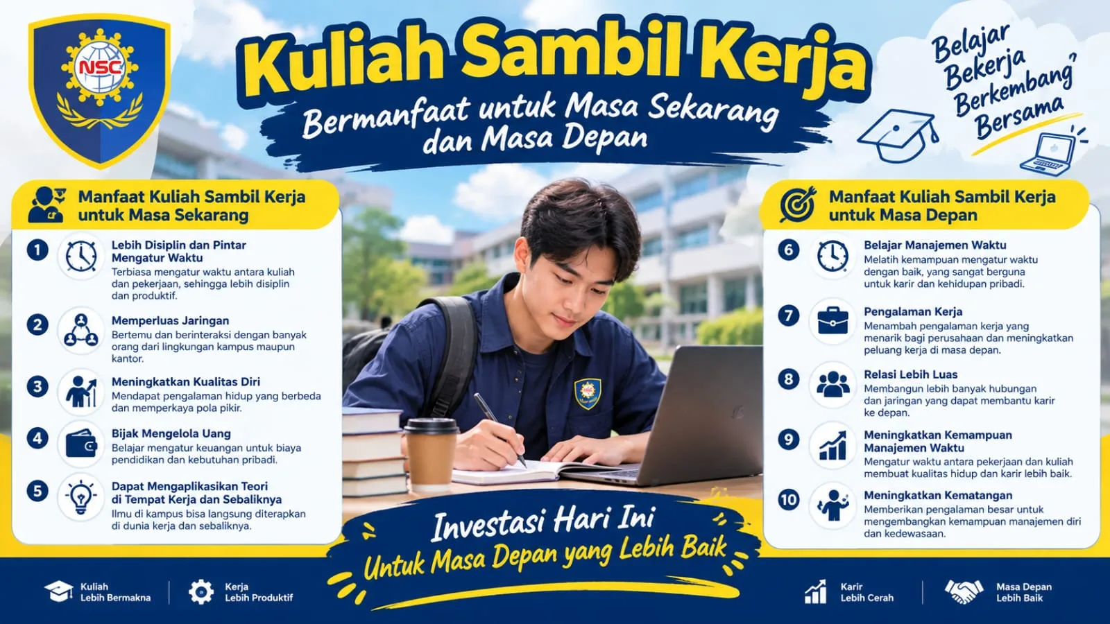 Kuliah Sambil Kerja Bermanfaat untuk Masa Sekarang dan Masa Depan