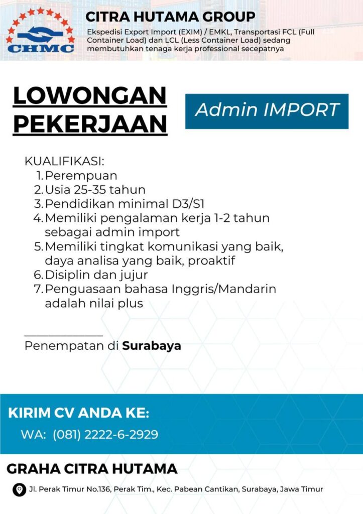 Loker Citra Hutama Group